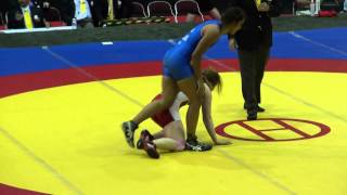 2014 Panam JR FW 72kg Gracelynn Doogan CAN vs Andrea Oleya COL [upl. by Asirahc]