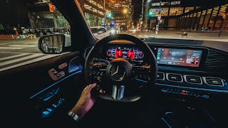 LATE NIGHT 2024 GLS 580 POV DRIVE IN TORONTO [upl. by Docilla]