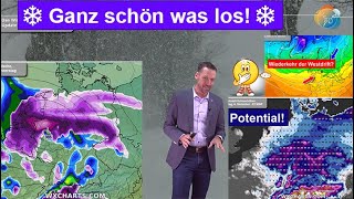 Das Wichtigste in Kürze Ganz schön was los Schneetiefs  Westdrift  Polarwirbel  SchneePotential [upl. by Enomrej]