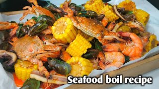 Seafood boil recipe by mhelchoice Madiskarteng Nanay [upl. by Accalia606]