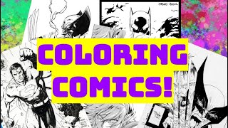 ✨COLORING COMIC ART PT1 JIM LEE TODD MCFARLANE JASON FABOK AKIRA HIMEKAWA [upl. by Cardon]