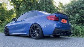 Hear the exhaust Modded M240i Vs Stock Z4 M40i [upl. by Eimas996]