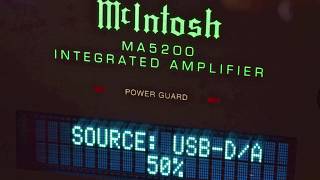 Stereo Design McIntosh MA5200 Integrated Amplifier in HD [upl. by Katzen]