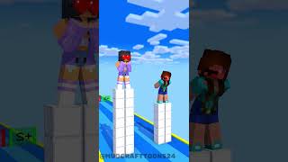 Cargo Skates Love Run Aphmau vs Noob minecraft fyp [upl. by Ezzo]