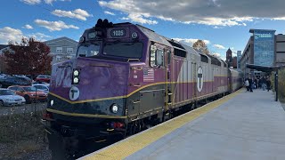 MBTA NewburyportRockport Line Train 1161 At Salem Station [upl. by Anaer]