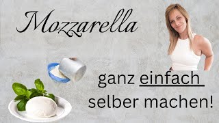 Mozzarella selber machen  ohne Zitronensäure  Aus Rohmilch Käse selber herstellen [upl. by Zebapda]