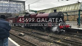 45699 Galatea  The Winter Cumbrian Mountain Express 27118 [upl. by Yrellav151]