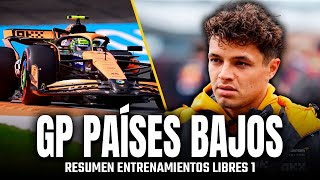 RESUMEN LIBRES 1 GP PAÍSES BAJOS  NORRIS Y MCLAREN AVISAN DE SU RITMO F1 DutchGP [upl. by Audri617]