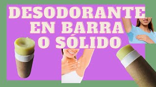 ☘️ RECETA DE DESODORANTE SÓLIDO NATURAL en barra o en crema ELIMINA el MAL OLOR💩 sin BICARBONATO [upl. by Helbonnah330]