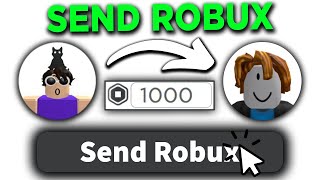 How to Send Robux to Friends BEST METHOD  Give Robux to Friends WITHOUT Group  Easy Guide [upl. by Zipporah823]