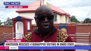 Amotekun Rescues 4 Kidnapped Victims In Ondo State [upl. by Leinoto]