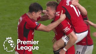 Scott McTominay heads Manchester United 21 in front of Brentford  Premier League  NBC Sports [upl. by Ssor575]