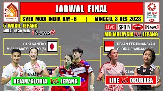 Jadwal Final Syed Modi India 2023 Hari Ini Live Inews TV  DEJANGLORIA vs JEPANG  5 Wakil Jepang [upl. by Stoll]