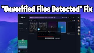 How to fix quotUnverified files detected quot Launcher 2023 Project Era [upl. by Aihseyn]