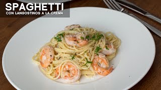 SPAGHETTI A LA CREMA  COMIDA PERUANA  RECETA DE ACOMERPE [upl. by Nocaj625]