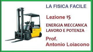 LA FISICA FACILE  Lezione 15  Energia meccanica [upl. by Metcalf]