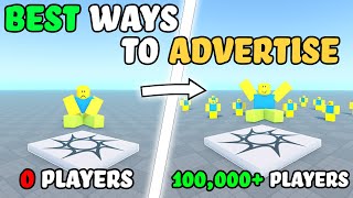 BEST Ways to Advertise your ROBLOX Game [upl. by Hyps]