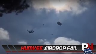 Humveee Airdrop Gone Wrong [upl. by Atteynad]