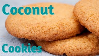 Coconut Cookies  Easy Drop Cookie Recipe [upl. by Arama991]