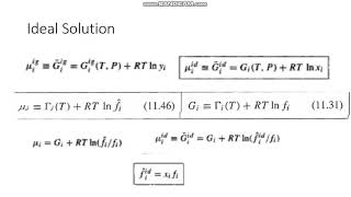 Fugacity in real solutions and activity coefficient [upl. by Naujek]