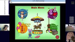 Reader Rabbit  Lets Start Learning Windows 31 Monkey Nuts [upl. by Eannej]