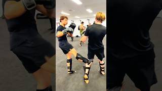 Intense Sparring Ends with Epic Counter Kick shorts [upl. by Synned]