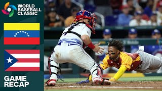 Venezuela vs Puerto Rico Game Highlights  2023 World Baseball Classic [upl. by Drarrej]