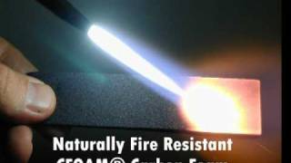 Naturally Fire Resistant CFOAM carbon foam [upl. by Ettereve717]