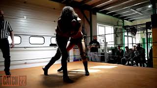 Taylor James vs Bauer  Catch 22 Pro Wrestling GYM WARS wrestling [upl. by Anaihr463]