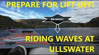 Inflatable Kayaking Ullswater Lake District Seago Quebec Aqua Planet Itiwit X100 Riding Waves [upl. by Sheryl]