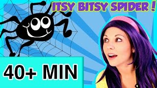 Itsy Bitsy Spider and More  Animated Nursery Rhymes Video Compilation [upl. by Enylekcaj]