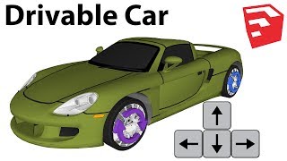 How to Make Drivable Car in SketchUp With MsPhysics [upl. by Dacy166]