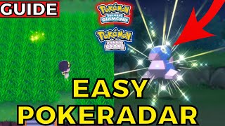 NEW Easy PokeRadar Shiny Hunting Method Pokemon Brilliant Diamond Shining Pearl Guide [upl. by Frayne439]