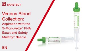 Venous Blood Collection Aspiration with the SMonovette® RNA Exact and Safety Multifly® Needle [upl. by Cati]