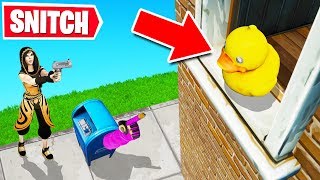 SNITCH to WIN in Fortnite PROP HUNT Hide amp Seek [upl. by Yci]