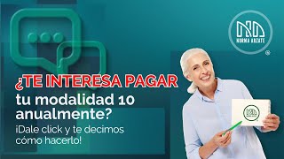 ¿Es posible pagar anualmente tu modalidad 10 Descúbrelo aquí [upl. by Vasta]