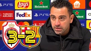 RUEDA PRENSA XAVI ROYAL ANTWERP 32 FC BARCELONA [upl. by Raynard235]