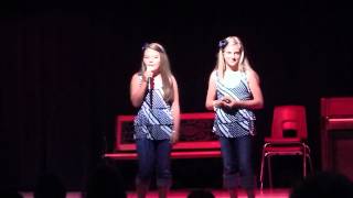 Jesus Take the Wheel  Carrie Underwood Song  5th Grade Talent Show  Two Girls singing [upl. by Aerbua944]