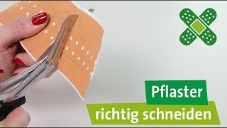 Pflaster richtig schneiden  3 praktische Klebetechniken [upl. by Eelsha]