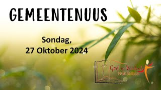 Gemeentenuus vir 27 Oktober 2024  Stilbaai NG Gemeente [upl. by Latsyrk]