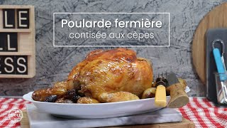 Poularde fermière contisée aux cèpes [upl. by Hance]