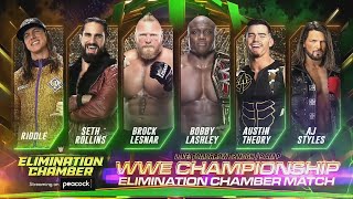 WWE Elimination Chamber 2022 Official and Full Match Card HD [upl. by Arraeis651]