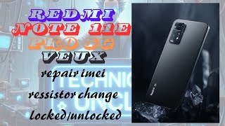 redmi note 11e pro 5g veux dual imei repair ressistor change [upl. by Nosnorb]