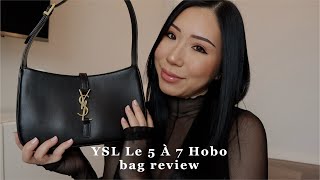 YSL Le 5 À 7 hobo bag review  WHAT FITS [upl. by Vita856]