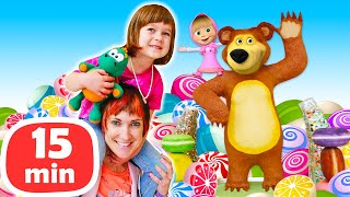 Giochi per bambini con Masha e orso giocattoli Video divertenti con la bimba Bianca [upl. by Zachary]