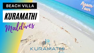 Kuramathi MALDIVES 🌞❤️  Beach VILLA  HD Room Tour  Maldives VLog [upl. by Reldnahc]