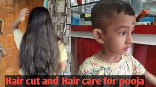 Hair cut and Hair care for pooja [upl. by Ailecec]