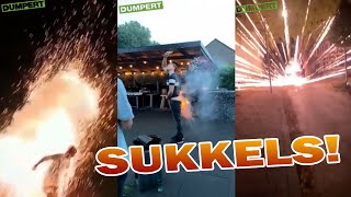 JE BENT EEN RUND ALS JE MET VUURWERK STUNT [upl. by Bernie]