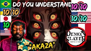 THIS WAS HEAT 🔥  Kokushibo sermonize to Akaza in different languages REACTION  Demon Slayer [upl. by Diley]