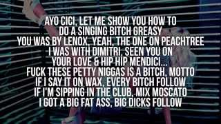 Nicki Minaj Im Out Verse with Lyrics On Screen [upl. by Raynor]